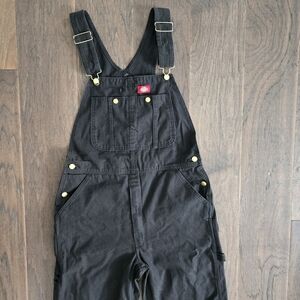 Black Overalls with Gold Accents